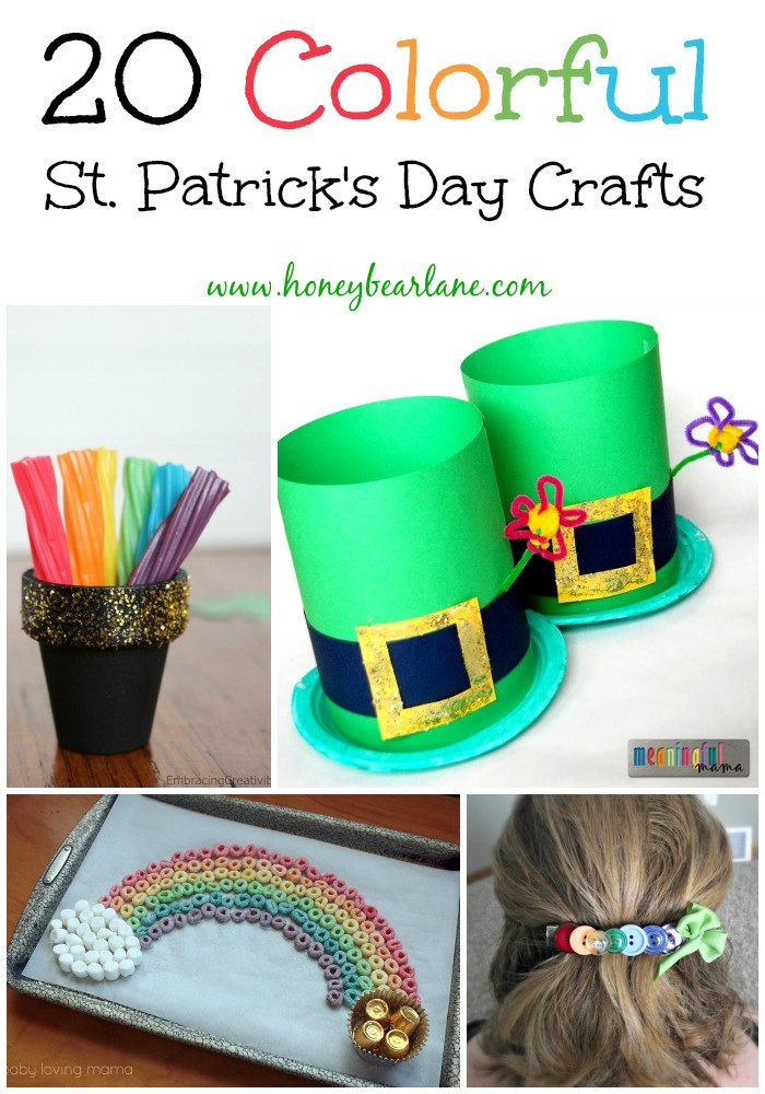 St Patrick's Day Crafts Pinterest
 20 Colorful St Patrick s Day Crafts HoneyBear Lane