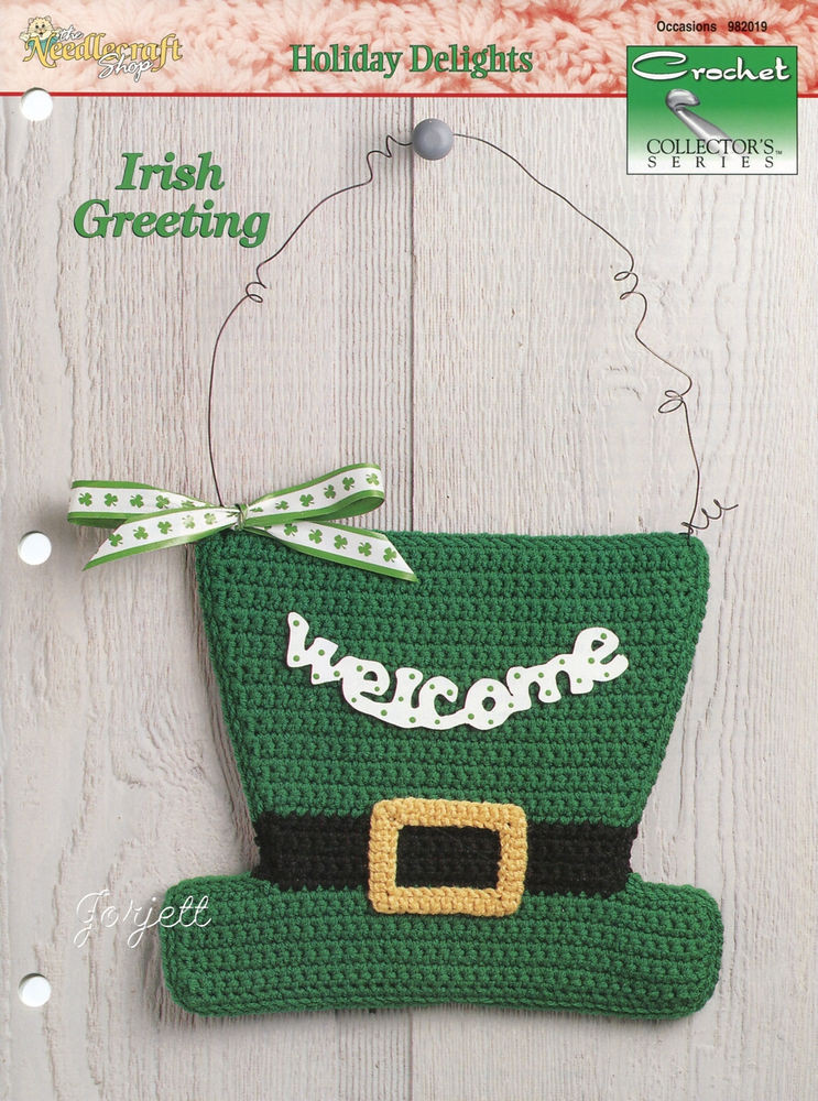 St Patrick's Day Decor
 Irish Greeting St Patrick s Day Hat Wall Hanging