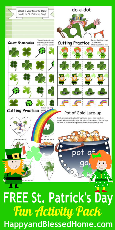 St Patrick's Day Preschool Activities
 St Patrick s Day Preschool Activities Free Printables