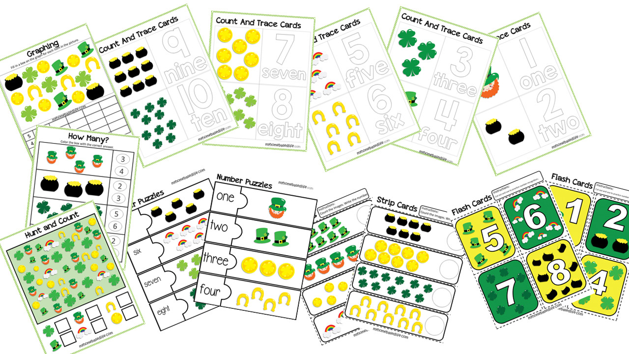 St Patrick's Day Preschool Activities
 50 Page St Patrick s Day Preschool Activity Book