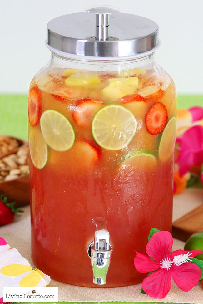 Summer Alcoholic Punch Recipe
 A Day on the Beach Punch Recipe