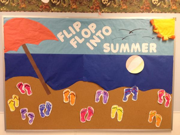 Summer Bulletin Boards Ideas
 "Flip Flop into Summer" Bulletin Board Idea – SupplyMe