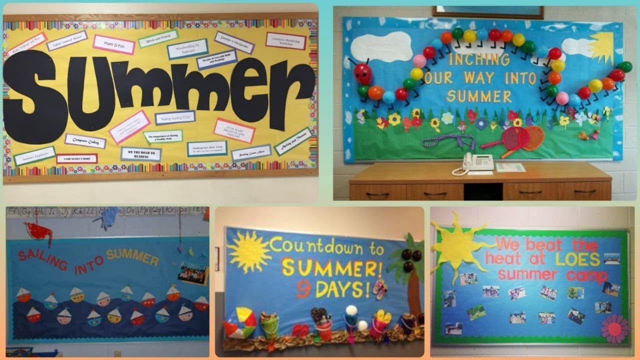 Summer Bulletin Boards Ideas
 Summer school display board ideas Summer notice board
