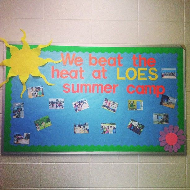 Summer Camp Bulletin Board Ideas
 Beat The Heat Summer Camp Bulletin Board Idea
