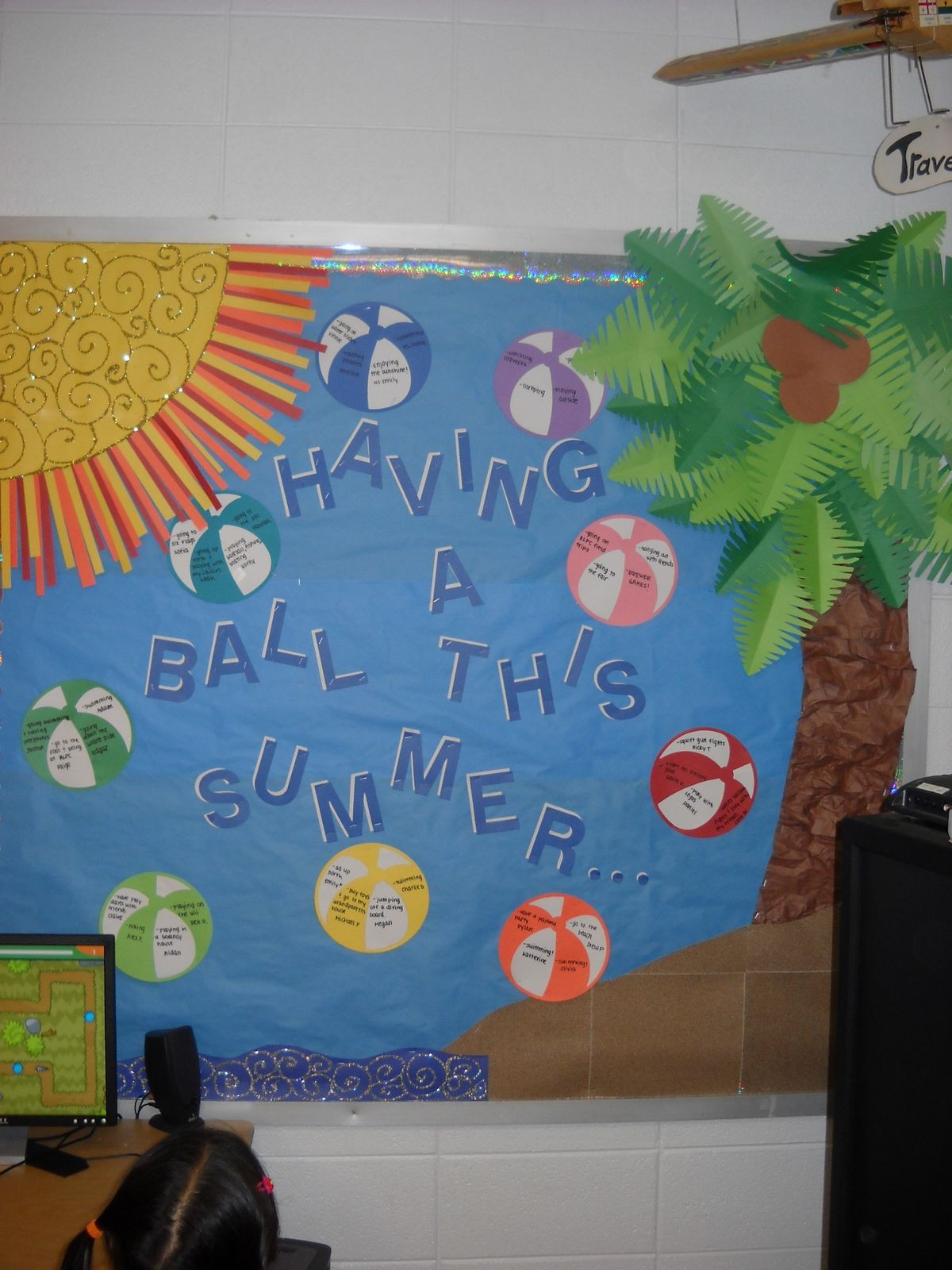 Summer Camp Bulletin Board Ideas
 Having A Ball This Summer Classroom Bulletin Board Idea