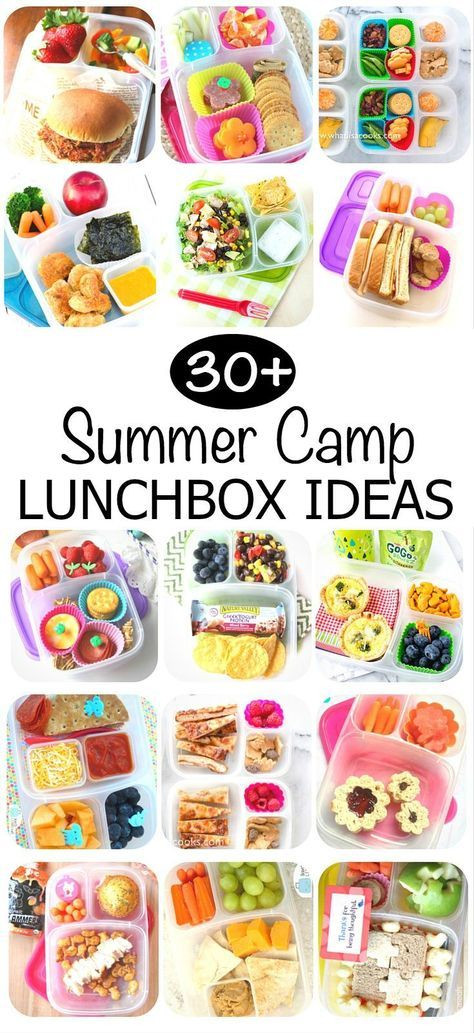 Summer Camp Food Menu
 Over 30 Summer Camp Lunchbox Ideas