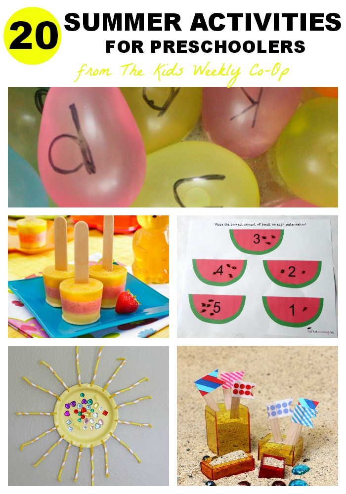 Summer Crafts Preschoolers
 20 Summer Activities for Preschoolers Mess for Less