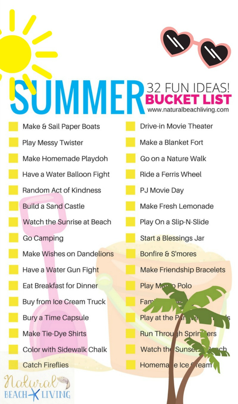 Summer Fun Ideas For Families
 Summer Bucket List Ideas for Kids Free Printable