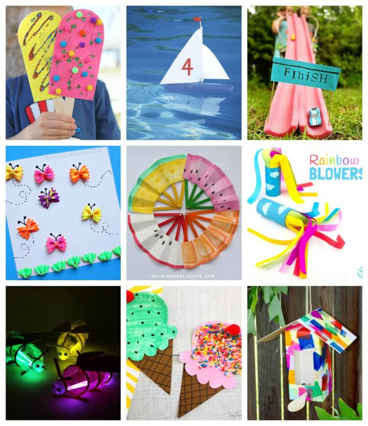 Summer Kid Craft
 Easy Summer Kids Crafts That Anyone Can Make Happiness