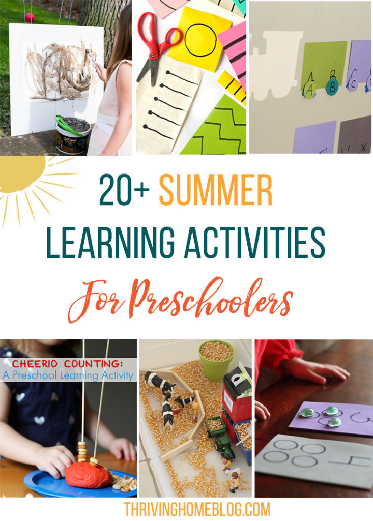 Summer Learning Activities
 20 Summer Preschool Learning Activities