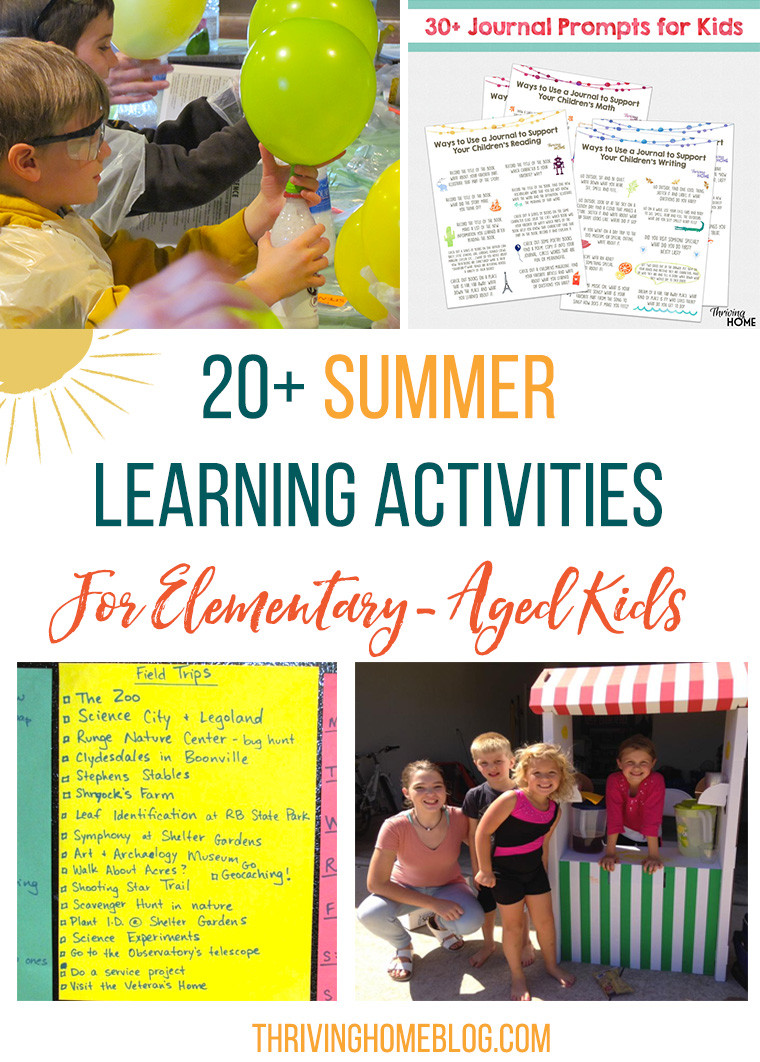 Summer Learning Activities
 20 Summer Learning Activities for K 5th