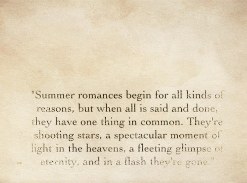 Summer Romance Quote
 summer romance