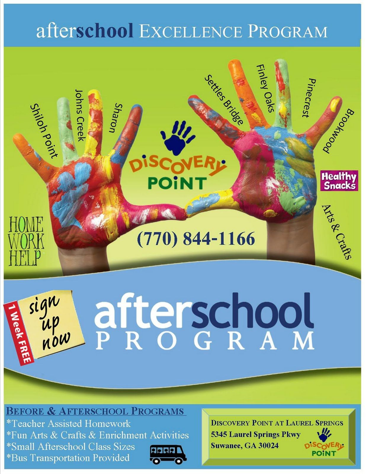 Summer School Enrichment Class Ideas
 After School Program Poster