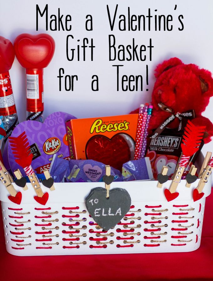 Teenage Valentines Day Ideas
 How to Make a DIY Valentine s Day Gift Basket for Teens