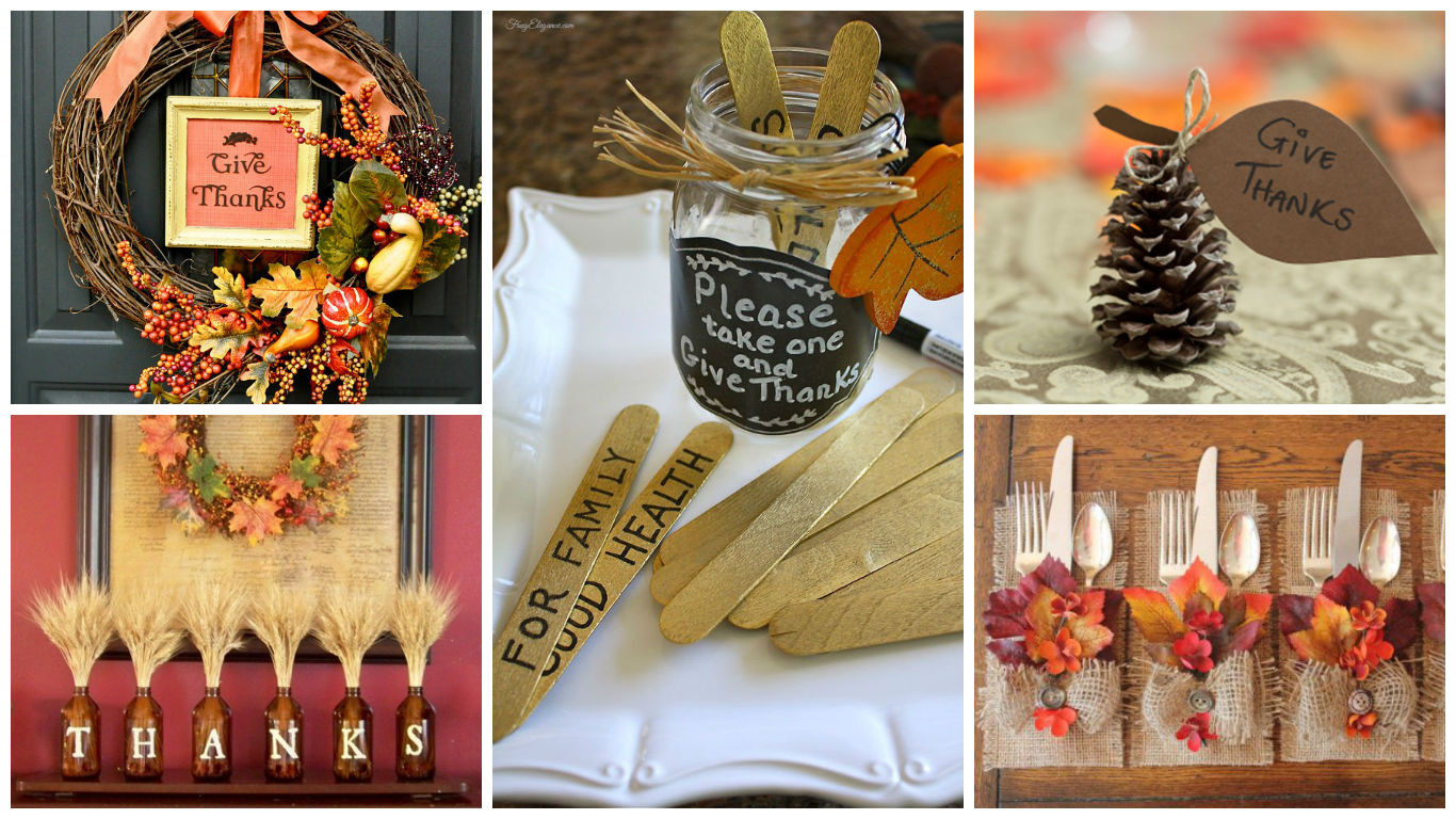Thanksgiving Decor Diy
 19 Totally Easy & Inexpensive DIY Thanksgiving Decorations
