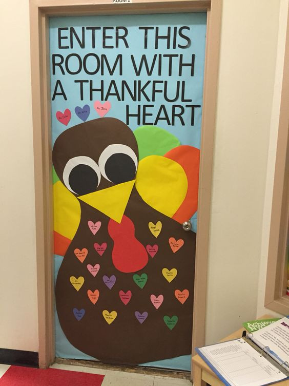 Thanksgiving Door Ideas
 Addorable Fall Classroom Decoration Ideas