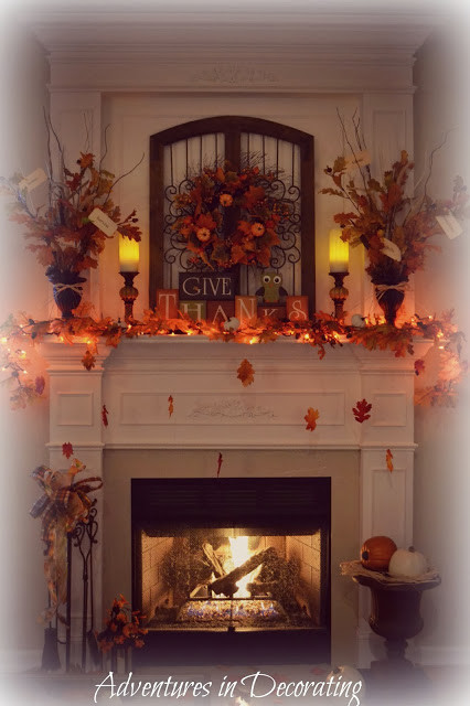 Thanksgiving Mantel Ideas
 Adventures in Decorating Our Fall Mantel