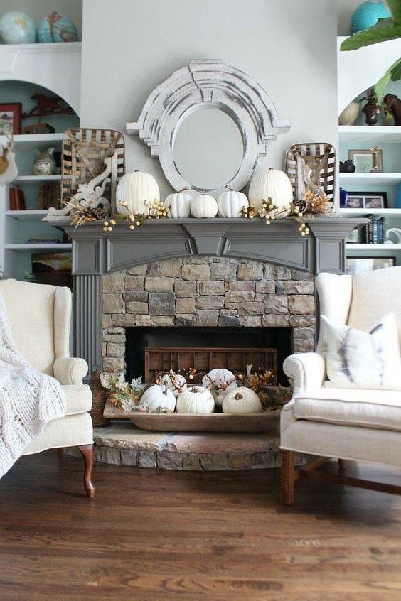 Thanksgiving Mantel Ideas
 25 Cozy Thanksgiving Mantel And Fireplace Decor Ideas