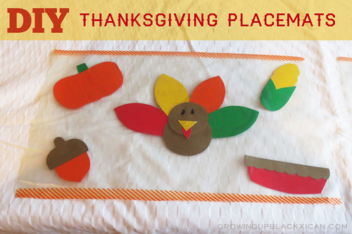 Thanksgiving Placemats Craft
 DIY Thanksgiving Placemats for Kids GUBlife