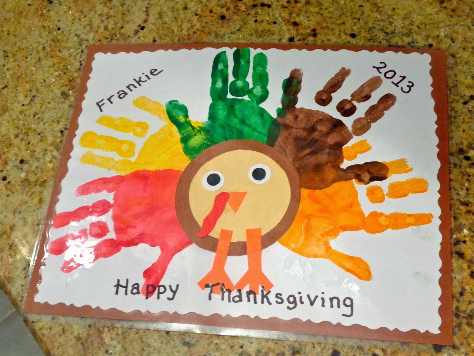 Thanksgiving Placemats Craft
 Terrific Preschool Years Thanksgiving placemats