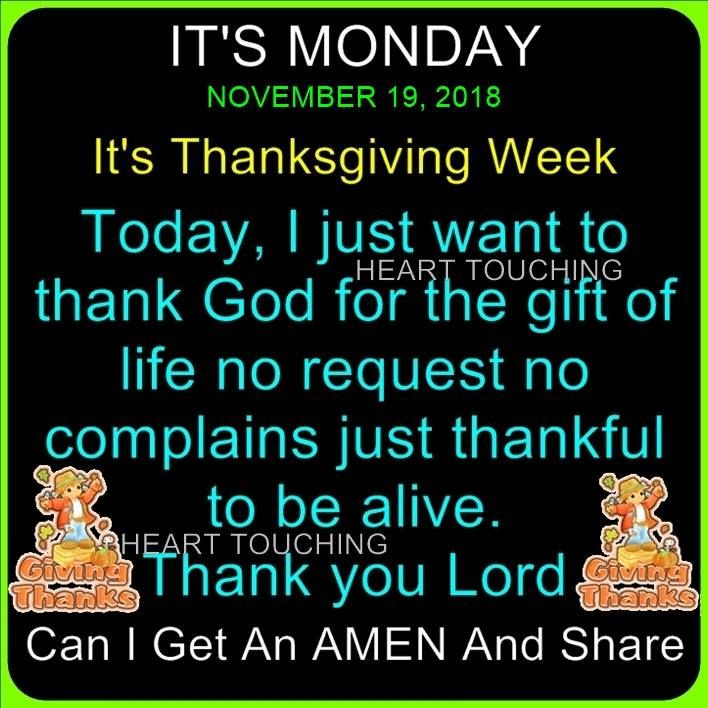 Thanksgiving Week Quotes
 It s Monday Thanksgiving Week s and