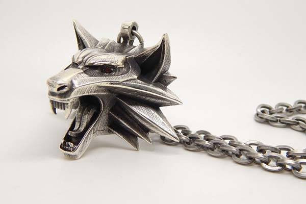 The Witcher Necklace
 The Witcher Geralt of Rivia’s Necklace with Wolf Head