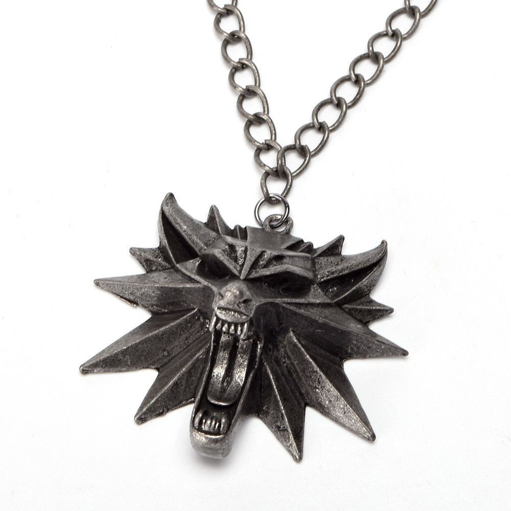 The Witcher Necklace
 The Witcher III Wild Hunt Wolf Medallion Pendant Geralt