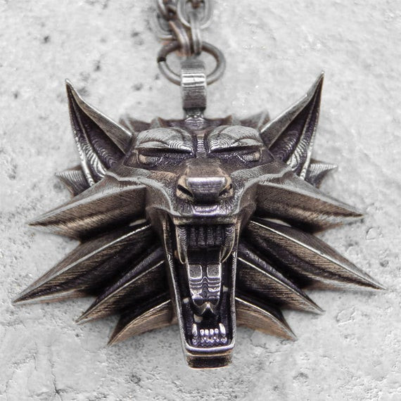 The Witcher Necklace
 The Witcher medallion of wolf head for necklace from by Oki007