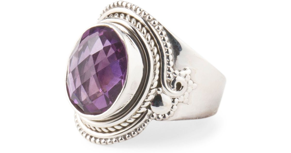 Tj Maxx Jewelry Necklaces
 Tj maxx Made In India Sterling Silver Amethyst Oval Ring