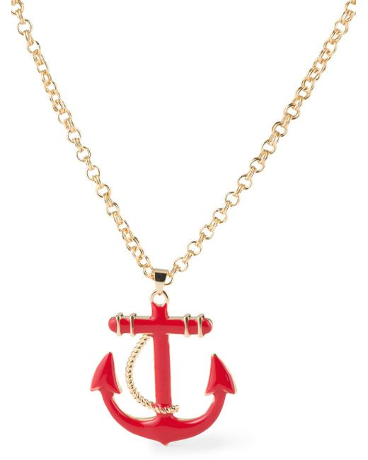 Tj Maxx Jewelry Necklaces
 Tj maxx Goldtone And Red Anchor Pendant Necklace in Red