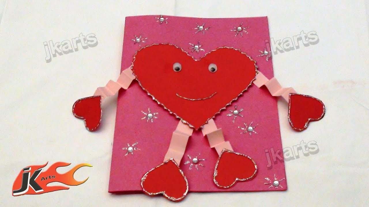Valentines Day Card Craft
 DIY How to make valentine s day Greeting Card Style 4