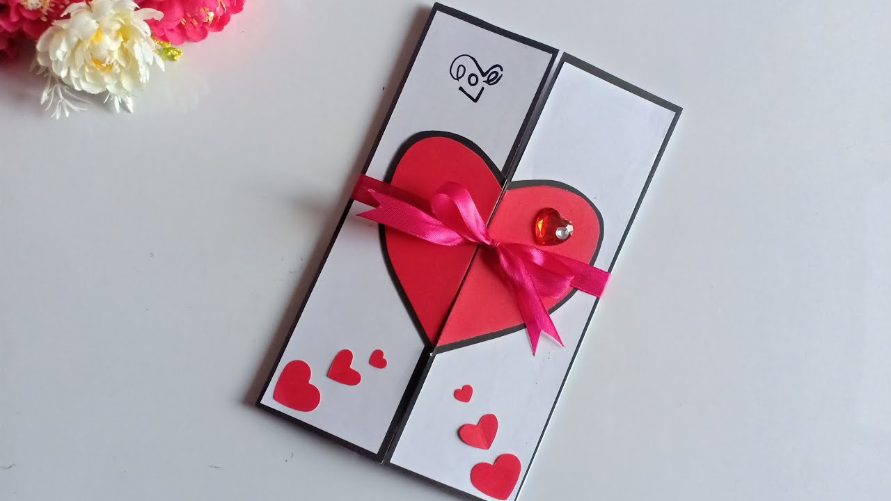Valentines Day Card Craft
 Beautiful Handmade Valentine s Day Card Idea DIY