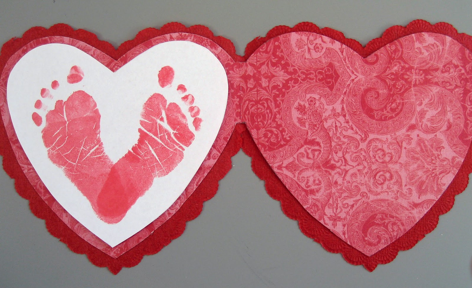 Valentines Day Card Craft
 Preschool Crafts for Kids Valentine s Day Footprint Card