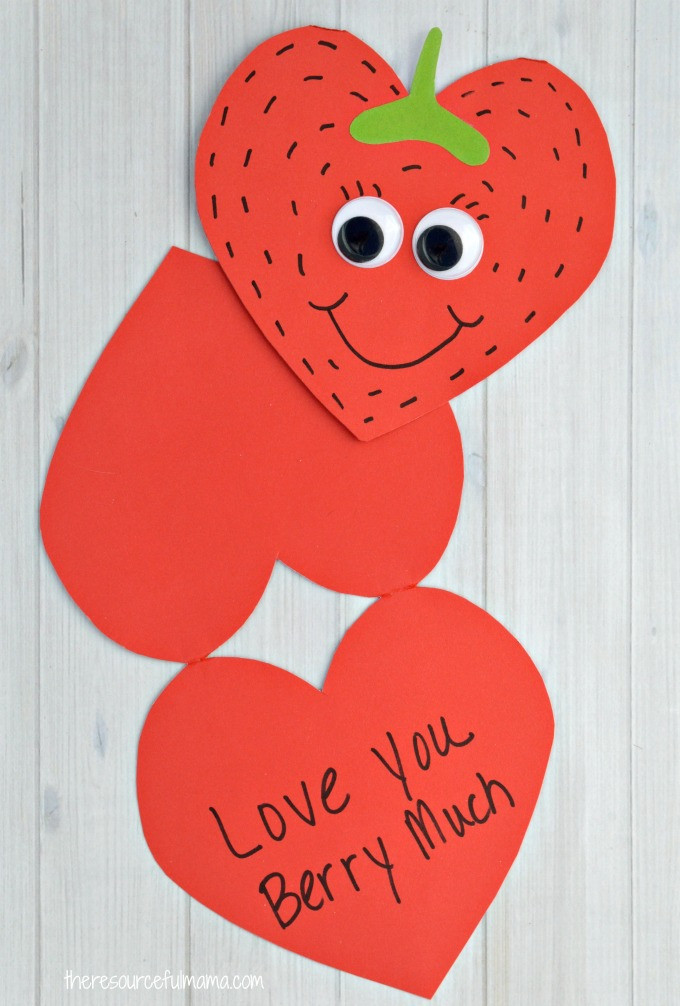 Valentines Day Card Craft
 Strawberry Valentine Day Card