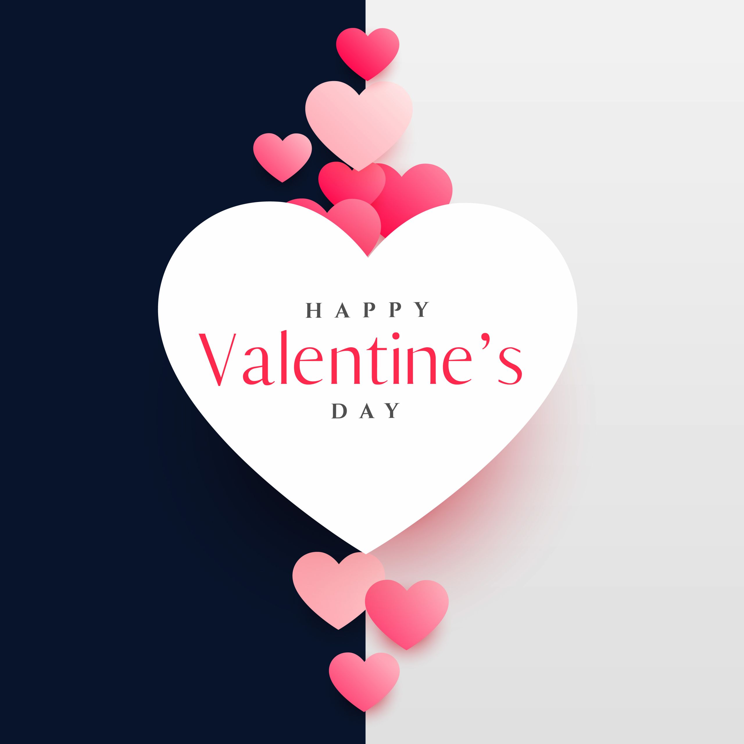 Valentines Day Card Design
 modern happy valentine s day greeting card design template