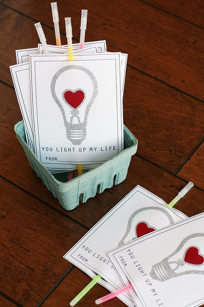 Valentines Day Card Ideas For Kids
 You Light Up My Life Valentines