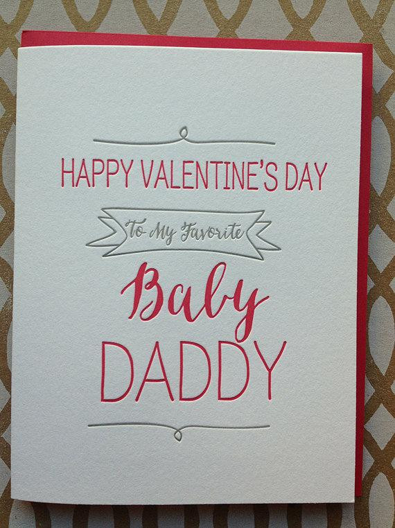 Valentines Day Gifts For Daddy
 Funny Valentine s Day Card Baby Daddy Card Cute Funny