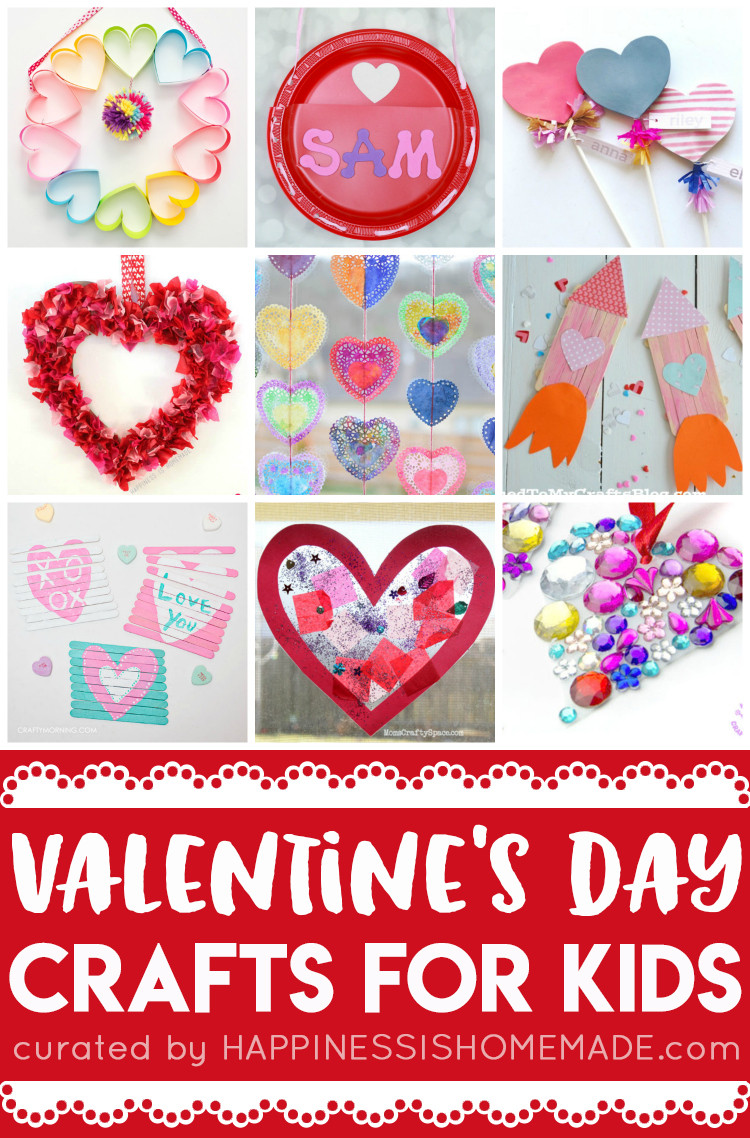 Valentines Day Kid Craft
 20 Easy Valentine Crafts for Kids Happiness is Homemade