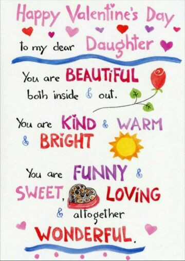 Valentines Day Quotes For Daughter
 Happy Valentine s Day to my daughter