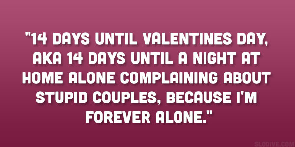 Valentines Day Quotes For Single
 24 Funny Quotes About Being Single