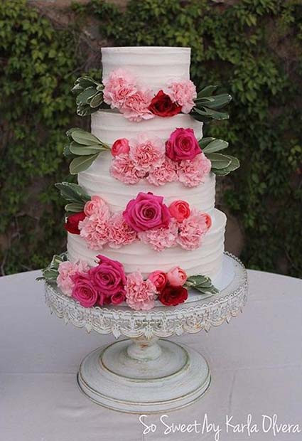 Wedding Cake Ideas For Summer
 21 Sweet and Stunning Summer Wedding Cakes
