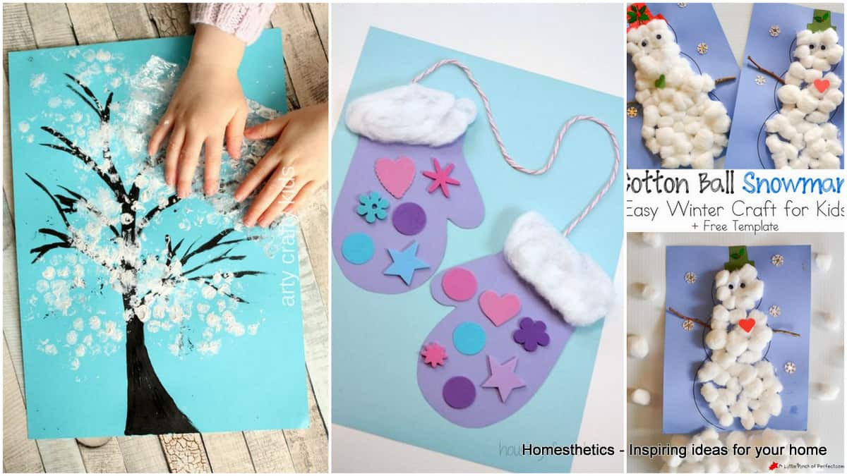 Winter-crafts-for-kids At Home
 17 Boredom Buster Winter Crafts for Toddlers