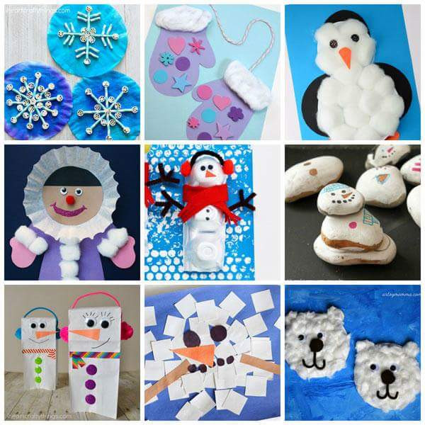 Winter-crafts-for-kids At Home
 60 Rare and Easy Crafts for Kids that are Worth Trying