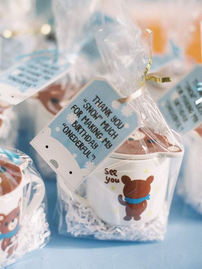 Winter Onederland Party Favors
 Kara s Party Ideas Arctic Winter ONEderland Birthday Party