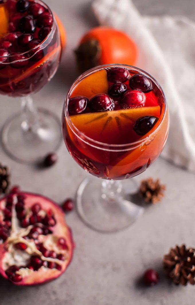 Winter Sangria Recipe Real Simple
 Pomegranate and Persimmon Winter Sangria • Salt & Lavender