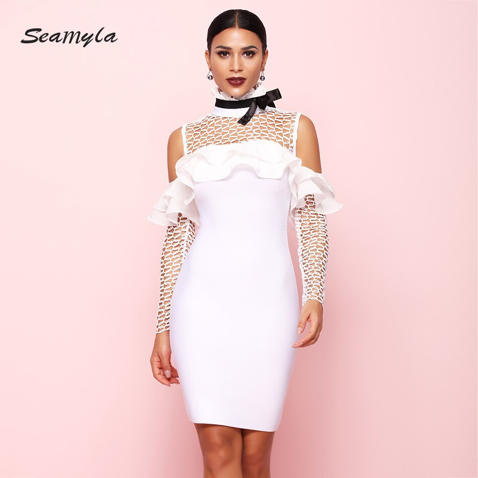 Winter White Party Dress
 Aliexpress Buy Seamyla 2018 New Bandage Dresses