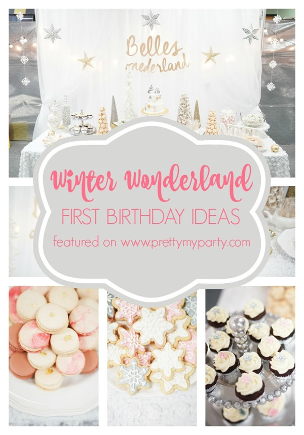 Winter Wonderland 1st Birthday Party Ideas
 Winter e derland Birthday Celebration Pretty My Party