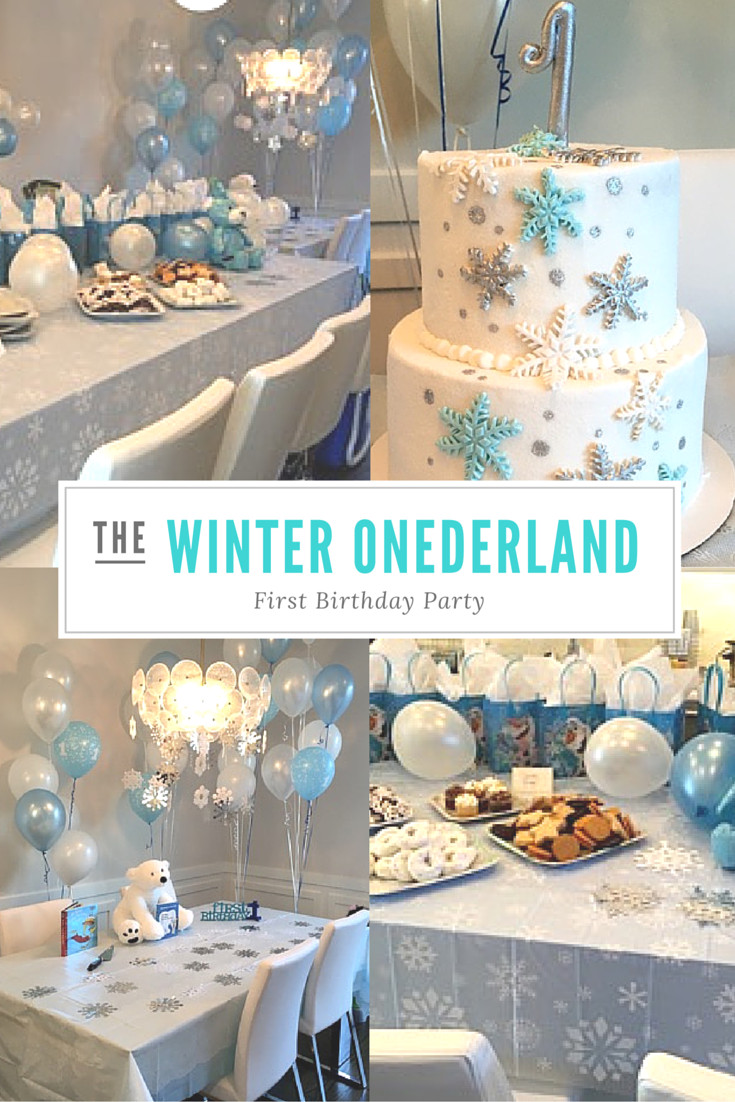 Winter Wonderland 1st Birthday Party Ideas
 Beautiful Winter ONEderland First Birthday Party