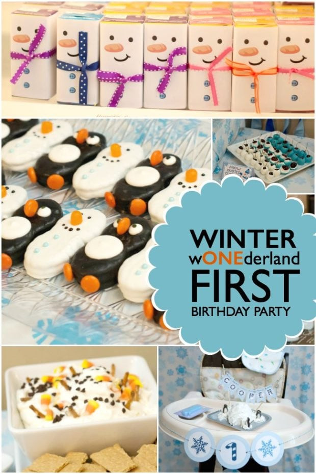 Winter Wonderland 1st Birthday Party Ideas
 Boy s Winter ONEderland 1st Birthday Party Spaceships