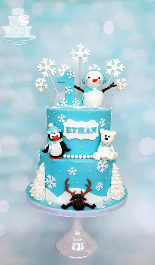 Winter Wonderland Cake Ideas
 101 best Winter ederland Cake Smash for Boys images on
